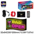 GLOBOSTAR® MATRIX GLB-106-0008 Εύκαμπτη Κυλιόμενη Ψηφιακή Επιγραφή 33x20cm P4.5 64x32 Pixel LED 10W AC 220-240V Αδιάβροχο IP65 Πολύχρωμο RGB - Bluetooth Control μέσω iPIXEL APP - Μ33 x Π0.4 x Υ20cm - 2 Χρόνια Εγγύηση