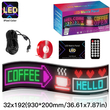 GLOBOSTAR® MATRIX GLB-106-0011 Εύκαμπτη Κυλιόμενη Ψηφιακή Επιγραφή 93x20cm P4.5 192x32 Pixel LED 20W AC 220-240V Αδιάβροχο IP65 Πολύχρωμο RGB - Bluetooth Control μέσω iPIXEL APP - Μ93 x Π0.4 x Υ20cm - 2 Χρόνια Εγγύηση