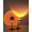 GLOBOSTAR® SUNSET GLB-106-0022 Επιτραπέζιο Φωτιστικό Πορτατίφ Προτζέκτορας Sunset με RF Ασύρματο Χειριστήριο & Λειτουργία μέσω WiFi APP LED 6W 360lm 60° AC 220-240V IP20 Πολύχρωμο RGB Dimmable - Sanan SMD Chip - Μαύρο - Μ10 x Π10 x Υ27cm - 2 Χρόνια Εγγύηση