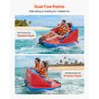 Ρυμουλκούμενοι σωλήνες VEVOR για σκάφη, Φουσκωτός σωλήνας ρυμούλκησης 2 ατόμων για τράβηγμα σκάφους, Σωλήνες σκαφών χωρητικότητας 154 kg - με πλήρες κάλυμμα από νάιλον, διπλά σημεία ρυμούλκησης, βαλβίδα ασφαλείας και επενδεδυμένες λαβές