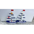 Διακοσμητικό Souvenir Καραβάκι - Σετ 2 τεμάχια - L2026-27AB - 125559