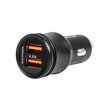 GLOBOSTAR® MATRIX GLB-106-0025 Τροφοδοτικό/Φορτιστής Αυτοκινήτου με 1 x USB 2.4A & 1 x USB-C 2.4A για Εύκαμπτη Κυλιόμενη Ψηφιακή Επιγραφή 12W AC 220-240V σε DC 5V IP20 - Μ6,6 x Π2,8 x Υ2,8cm - 2 Χρόνια Εγγύηση