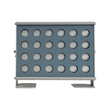 GLOBOSTAR® FLOODHENO 999-0264 Προβολέας Σποτ Wall Washer LED 36W 2880lm 30° DC 24V Αδιάβροχο IP65 Πολύχρωμο RGB Dimmable DMX512 - Bridgelux SMD Chip - Γκρι - Μ22 x Π11 x Υ16.5cm - 3 Χρόνια Εγγύηση