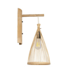 GLOBOSTAR® ARIDA 01970 Boho Φωτιστικό Τοίχου - Απλίκα με Ντουί 1 x E27 AC 220-240V IP20 - Μπεζ - Μ21 x Π30 x Υ55cm