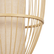 GLOBOSTAR® TULUM 01973 Boho Φωτιστικό Τοίχου - Απλίκα με Ντουί 1 x E27 AC 220-240V IP20 - Μπεζ - Μ25 x Π33 x Υ73cm