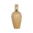 GLOBOSTAR® SELVA 01977 Boho Φωτιστικό Τοίχου - Απλίκα με Ντουί 1 x E27 AC 220-240V IP20 - Μπεζ - Μ24 x Π32 x Υ56cm