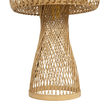 GLOBOSTAR® SELVA 01995 Boho Επιτραπέζιο Φωτιστικό Πορτατίφ με Ντουί 1 x E27 AC 220-240V IP20 - Μπεζ - Μ30 x Π30 x Υ45cm
