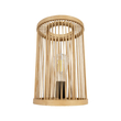 GLOBOSTAR® NOMAD 02000 Boho Επιτραπέζιο Φωτιστικό Πορτατίφ με Ντουί 1 x E27 AC 220-240V IP20 - Μπεζ - Μ20 x Π20 x Υ30cm