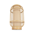GLOBOSTAR® TULUM 02001 Boho Επιτραπέζιο Φωτιστικό Πορτατίφ με Ντουί 1 x E27 AC 220-240V IP20 - Μπεζ - Μ20 x Π20 x Υ32cm