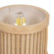 GLOBOSTAR® TULUMKO 02008 Boho Επιτραπέζιο Φωτιστικό Πορτατίφ με Ντουί 1 x E27 AC 220-240V IP20 - Μπεζ - Μ30 x Π12 x Υ32cm