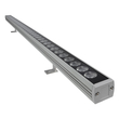 GLOBOSTAR® WASHERPANDA 999-0272 Μπάρα Φωτισμού Wall Washer LED 36W 3960lm 15° DC 24V Αδιάβροχο IP67 Θερμό Λευκό 2700K Dimmable - Bridgelux SMD Chip - Γκρι Ανθρακί - Μ100 x Π4 x Υ3cm - 3 Χρόνια Εγγύηση