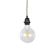 GLOBOSTAR® WHIP 77667 Μοντέρνο DIY Φωτιστικό με Πλεκτό Καλώδιο, Ντουί 1 x E27, Διακόπτη On/Off & Πρίζα AC 220-240V IP20 - Χακί & Μαύρο - Μ150 x Π5.8 x Υ5.8cm