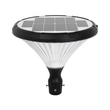 GLOBOSTAR® SQUARE 90503 Φωτιστικό Κεφαλής Post Top Πλατείας/Πάρκου/Κήπου LED 40W 1600lm 120° DC 5V με Ενσωματωμένο Φωτοβολταϊκό Panel 5V 25W & Επαναφορτιζόμενη Μπαταρία Li-ion 3.2V 30000mAh με Αισθητήρα Κίνησης-Ημέρας-Νύχτας Αδιάβροχο IP65 Θερμό Λευκό 2700K - Sanan SMD Chip - Γκρι Ανθρακί Ματ - Μ54 x Π54 x Υ48.5cm - 2 Χρόνια Εγγύηση