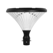 GLOBOSTAR® SQUARE 90503 Φωτιστικό Κεφαλής Post Top Πλατείας/Πάρκου/Κήπου LED 40W 1600lm 120° DC 5V με Ενσωματωμένο Φωτοβολταϊκό Panel 5V 25W & Επαναφορτιζόμενη Μπαταρία Li-ion 3.2V 30000mAh με Αισθητήρα Κίνησης-Ημέρας-Νύχτας Αδιάβροχο IP65 Θερμό Λευκό 2700K - Sanan SMD Chip - Γκρι Ανθρακί Ματ - Μ54 x Π54 x Υ48.5cm - 2 Χρόνια Εγγύηση