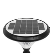GLOBOSTAR® SQUARE 90503 Φωτιστικό Κεφαλής Post Top Πλατείας/Πάρκου/Κήπου LED 40W 1600lm 120° DC 5V με Ενσωματωμένο Φωτοβολταϊκό Panel 5V 25W & Επαναφορτιζόμενη Μπαταρία Li-ion 3.2V 30000mAh με Αισθητήρα Κίνησης-Ημέρας-Νύχτας Αδιάβροχο IP65 Θερμό Λευκό 2700K - Sanan SMD Chip - Γκρι Ανθρακί Ματ - Μ54 x Π54 x Υ48.5cm - 2 Χρόνια Εγγύηση