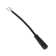 GLOBOSTAR® CONNECTOR 999-0265 2 Pin Σύνδεσμος Τροφοδοσίας για Wall Washers & Προβολείς με Είσοδο 2 x 0.25mm2 & Έξοδο 1 x Αρσενικό Βύσμα Αδιάβροχο IP65 - Μαύρο - Μ20 x Π1.5 x Υ1.5cm
