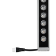 GLOBOSTAR® WASHERPANDA 999-0273 Μπάρα Φωτισμού Wall Washer LED 36W 4140lm 15° DC 24V Αδιάβροχο IP67 Φυσικό Λευκό 4500K Dimmable - Bridgelux SMD Chip - Γκρι Ανθρακί - Μ100 x Π4 x Υ3cm - 3 Χρόνια Εγγύηση