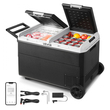Ψυγείο αυτοκινήτου VEVOR 12 Volt, ψυγείο αυτοκινήτου 95L, φορητό ηλεκτρικό ψυγείο διπλής ζώνης με ρόδες και λαβή, από -20℃ έως 20℃, καταψύκτης με συμπιεστή 12/24V DC 100-240V AC για εξωτερικούς χώρους, κάμπινγκ, ταξίδια, τροχόσπιτα