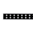 GLOBOSTAR® WASHERMOZA 90163 Μπάρα Φωτισμού Wall Washer LED 48W 4080lm 10-30° DC 24V Αδιάβροχο IP66 Πολύχρωμο RGB Dimmable - Bridgelux SMD Chip - Γκρι Ανθρακί - Μ100 x Π8.5 x Υ4cm - 3 Χρόνια Εγγύηση