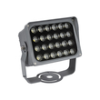 GLOBOSTAR® FLOODXENA 90129 Προβολέας Σποτ Wall Washer LED 24W 2760lm 10° AC 220-240V Αδιάβροχο IP65 Φυσικό Λευκό 4500K - Bridgelux SMD Chip - Γκρι Ανθρακί - Μ18 x Π13.5 x Υ18cm - 3 Χρόνια Εγγύηση