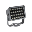 GLOBOSTAR® FLOODXENA 90130 Προβολέας Σποτ Wall Washer LED 24W 2880lm 10° AC 220-240V Αδιάβροχο IP65 Ψυχρό Λευκό 6000K - Bridgelux SMD Chip - Γκρι Ανθρακί - Μ18 x Π13.5 x Υ18cm - 3 Χρόνια Εγγύηση