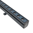 GLOBOSTAR® WASHERMARGO 90151 Μπάρα Φωτισμού Wall Washer LED 24W 2640lm 30° DC 24V Αδιάβροχο IP66 Θερμό Λευκό 2700K Dimmable - Bridgelux SMD Chip - Γκρι Ανθρακί - Μ100 x Π4 x Υ5cm - 3 Χρόνια Εγγύηση