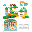 Σετ κατασκευών DIY με τουβλάκια - Forest Animals - 45pcs - JX6753 - 233046