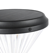 GLOBOSTAR® VEGGIE 90522 Φωτιστικό Κολωνάκι Κήπου LED 10W 500lm 120° με Ενσωματωμένο Φωτοβολταϊκό Panel 6V 2W & Επαναφορτιζόμενη Μπαταρία Li-ion 3.2V 6000mAh με Αισθητήρα Ημέρας-Νύχτας Αδιάβροχο IP65 Ψυχρό Λευκό 6000K - Sanan SMD Chip - Μαύρο - Μ26 x Π26 x Υ60cm - 2 Χρόνια Εγγύηση