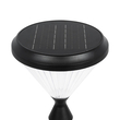 GLOBOSTAR® VEGGIE 90522 Φωτιστικό Κολωνάκι Κήπου LED 10W 500lm 120° με Ενσωματωμένο Φωτοβολταϊκό Panel 6V 2W & Επαναφορτιζόμενη Μπαταρία Li-ion 3.2V 6000mAh με Αισθητήρα Ημέρας-Νύχτας Αδιάβροχο IP65 Ψυχρό Λευκό 6000K - Sanan SMD Chip - Μαύρο - Μ26 x Π26 x Υ60cm - 2 Χρόνια Εγγύηση