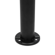 GLOBOSTAR® VEGGIE 90522 Φωτιστικό Κολωνάκι Κήπου LED 10W 500lm 120° με Ενσωματωμένο Φωτοβολταϊκό Panel 6V 2W & Επαναφορτιζόμενη Μπαταρία Li-ion 3.2V 6000mAh με Αισθητήρα Ημέρας-Νύχτας Αδιάβροχο IP65 Ψυχρό Λευκό 6000K - Sanan SMD Chip - Μαύρο - Μ26 x Π26 x Υ60cm - 2 Χρόνια Εγγύηση