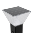 GLOBOSTAR® VEGGIE 90524 Φωτιστικό Κολωνάκι Κήπου LED 10W 500lm 120° με Ενσωματωμένο Φωτοβολταϊκό Panel 6V 2W & Επαναφορτιζόμενη Μπαταρία Li-ion 3.2V 6000mAh με Αισθητήρα Ημέρας-Νύχτας Αδιάβροχο IP65 All in One CCT 6000K-4500K - Sanan SMD Chip - Μαύρο - Μ19.5 x Π19.5 x Υ60cm - 2 Χρόνια Εγγύηση