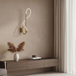 kelvo® GLOW KLV-101-0148-V2 Φωτιστικό Τοίχου / Απλίκα LED 18W 1800lm 360° AC 220-240V IP20 Ρυθμιζόμενο Λευκό CCT με On/Off 2700K/4500K/6000K - Lumileds SMD Chip - Χρυσό Πλατίνα - Μ65 x Π30 x Υ30cm - 3 Χρόνια Εγγύηση