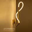 kelvo® GLOW KLV-101-0148-V2 Φωτιστικό Τοίχου / Απλίκα LED 18W 1800lm 360° AC 220-240V IP20 Ρυθμιζόμενο Λευκό CCT με On/Off 2700K/4500K/6000K - Lumileds SMD Chip - Χρυσό Πλατίνα - Μ65 x Π30 x Υ30cm - 3 Χρόνια Εγγύηση