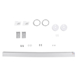 kelvo® ORION KLV-101-0363-V3 Φωτιστικό Τοίχου / Απλίκα LED 72W 7200lm 120° AC 220-240V IP20 Ρυθμιζόμενο Λευκό CCT με Χειριστήριο από 2700K έως 6000K Dimmable - Lumileds SMD Chip - Λευκό Ματ - Μ120 x Π5 x Υ7.5cm - 3 Χρόνια Εγγύηση