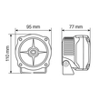 Lampa - Προβολείς Aux LED MAX LUM 1 Driving Beam 12V 4 LED 20W 990lm 6000K με Βάση Στήριξης, Στεγανότητα IP67 και Έγκριση E1 - 2 Τεμ. (9046.0-LM)