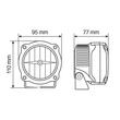 Lampa - Προβολείς Aux LED MAX LUM 2 Fog Beam 12V 2 LED 10W 740lm 6000K με Βάση Στήριξης, Στεγανότητα IP67 και Έγκριση E1 - 2 Τεμ. (9046.1-LM)