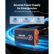 Φορτιστής VEVOR DC σε DC με MPPT, 650W, ενσωματωμένος φορτιστής μπαταρίας 50A, διπλή είσοδος ηλιακού πάνελ/εναλλάκτη, έξυπνη πολυβάθμια φόρτιση για μπαταρίες μολύβδου-οξέος LiFePO4, για τροχόσπιτα, αυτοκίνητα, εφεδρική τροφοδοσία σπιτιού
