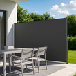 Πτυσσόμενη πλαϊνή τέντα VEVOR, 180 x 300 cm πτυσσόμενη πλαϊνή τέντα βεράντας με ύφασμα πολυεστέρα 180 g/m², αδιάβροχη τέντα προστασίας προσωπικών δεδομένων εξωτερικού χώρου για κήπο, μπαλκόνι, πισίνες, βεράντα, γκρι