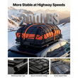 Καλάθι Αποσκευών VEVOR Roof Rack, 1371 x 864 x 102 mm, Βαρέως Τύπου Καλάθι Μεταφοράς Οροφής με Αδιάβροχη Τσάντα, Δίχτυ Αποσκευών, Ιμάντες Καστάνιας, Χωρητικότητα 90,72 kg, Βάση Αποσκευών Αυτοκινήτου Universal, για Φορτηγό SUV