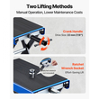 Ανυψωτικό Μοτοσικλέτας VEVOR, Γρύλος Ψαλιδιού Μοτοσικλέτας 499 kg με Πλατύ Πλατό & Πείρο Ασφαλίσματος, Βάση Στροφάλου Κεντρικής Ανύψωσης 95-340 mm, Ατσάλινος Γρύλος Ψαλιδιού για Μοτοσικλέτες Street, Μοτοσικλέτες Cruiser, Touring, Μπλε/Μαύρο
