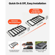 Καλάθι Αποσκευών VEVOR Roof Rack, 1626 x 990 x 115 mm, Βαρέως Τύπου Καλάθι Μεταφοράς Οροφής με Επέκταση, Χωρητικότητα 90,72 kg, Θήκη Αποσκευών Αυτοκινήτου για Όλες τις Καιρικές Συνθήκες, Κατάλληλη για SUV, Φορτηγά, Οχήματα, Pick-ups