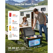 Ψυγείο VEVOR 12 Volt, ψυγείο αυτοκινήτου 37 QT/ 35L για Tesla Model Y, φορητός ηλεκτρικός συμπιεστής κατάψυξης με έλεγχο APP, 12V/24V DC, -22℃ έως 10℃