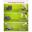 Πίνακας ριμπάουντ ποδοσφαίρου VEVOR, φορητός τοίχος ριμπάουντ ποδοσφαίρου 1000 x 300 mm, προπονητής αθλητικών ριμπάουντ HDPE, 3 ρυθμιζόμενες γωνίες, εξοπλισμός προπόνησης μπάλας εύκολης εγκατάστασης για δεξιότητες πάσας και αντίδρασης