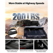 Καλάθι Αποσκευών VEVOR Roof Rack, 1626 x 990 x 115 mm, Βαρέως Τύπου Καλάθι Μεταφοράς Οροφής με Επέκταση, Χωρητικότητα 90,72 kg, Θήκη Αποσκευών Αυτοκινήτου για Όλες τις Καιρικές Συνθήκες, Κατάλληλη για SUV, Φορτηγά, Οχήματα, Pick-ups