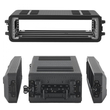 Θήκη Rack VEVOR 2U, βάθος 260 mm, ρηχή θήκη Flight Case με θήκες μικροφώνου, κατασκευή από πολυαιθυλένιο, εσοχές περιστρεφόμενες ασφάλειες, εύκολη εγκατάσταση, για ενισχυτή, ήχο, μίκτη DJ