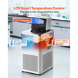 VEVOR Εργαστηριακός Κυκλοφορητής Ψύξης, -30℃-100℃, 6 L Εσωτερική και Εξωτερική Διπλή Κυκλοφορία, Ψύκτης με Αντλία Κυκλοφορητή Ψυκτικού Υγρού Χαμηλής Θερμοκρασίας, Ψύκτης Ανακυκλοφορίας, Υδάτινο Λουτρό για Εργαστήριο