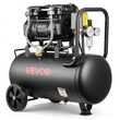 Αεροσυμπιεστής VEVOR 30L, Δεξαμενή Αεροσυμπιεστή Χωρίς Λάδι 1,5KW, 126 L/min στα 6,2 Bar, Μέγιστη Πίεση 8 Bar, Φορητός σε Ρόδες για Επισκευή Αυτοκινήτων, Φούσκωμα Ελαστικών, Βαφή με Ψεκασμό, Καρφώματα Ξυλουργικής
