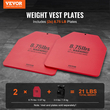 Πλάκες για Γιλέκα Βαρών VEVOR, Ζεύγη 4 KG, Πλάκες με Βάρος Premium από Ατσάλι, Εργονομική Εφαρμογή με Στρογγυλό Σώμα – WODs, Επιπλέον Βάρος για Γιλέκα Βαρών, για Προπόνηση Δύναμης, Τρέξιμο, Γυμναστική, Βαριές Προπονήσεις