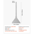Καλέμι VEVOR SDS Max Scaling, μύτη καλεμιού 350 x 150 mm με στέλεχος SDS Max, συμβατό με περιστροφικά πιστολέτα, θερμικά επεξεργασμένος χάλυβας 40Cr, αιχμηρή άκρη για την αφαίρεση δαπέδων laminate, πλακιδίων και κονιαμάτων
