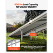 Φορητή ράμπα για αναπηρικό αμαξίδιο VEVOR, 2440 mm, αντιολισθητική πτυσσόμενη ράμπα αλουμινίου για άτομα με αναπηρία, χωρητικότητας 800 λίβρες, ράμπες κατωφλίου πόρτας για σκαλοπάτια σπιτιού, σκάλες, είσοδο, κατώφλι, πόρτες, σκούτερ